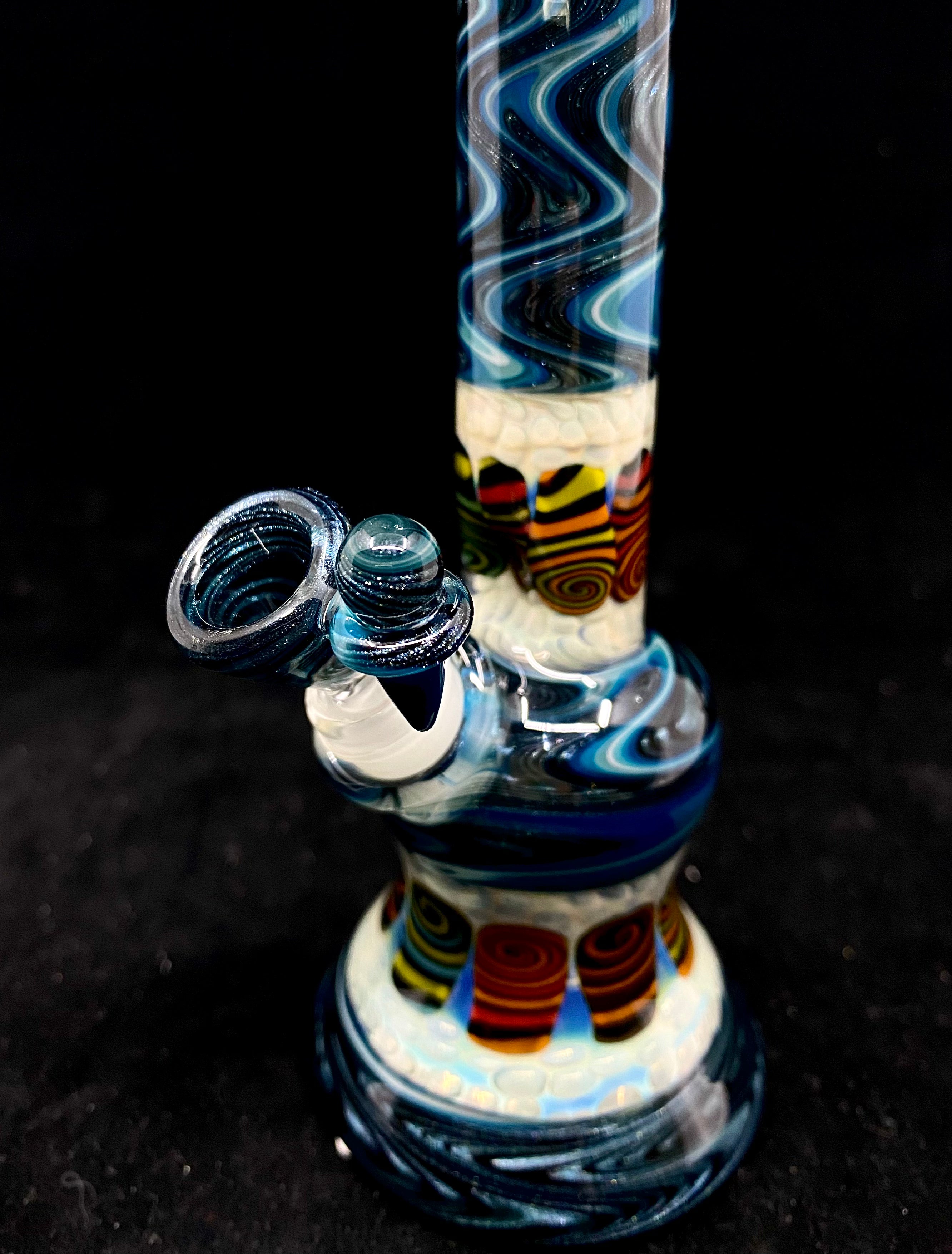 Blueberry503 x Chunk Glass - Collab Tube with Ice Cream Slide & 2 Downstems