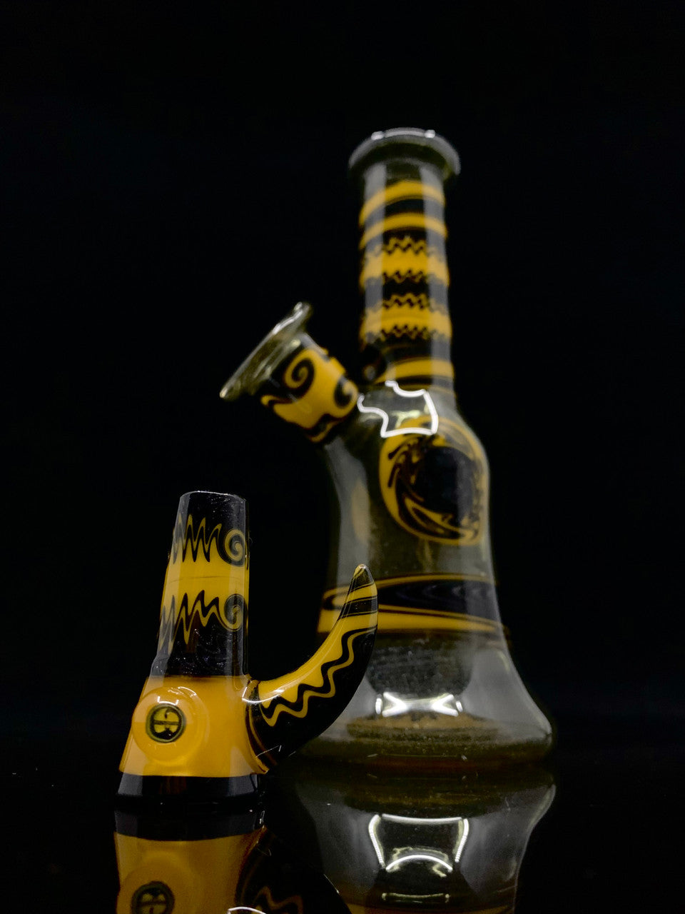 Natey Love Glass - Wu-Tang Multi-Section Tube with Matching Slide - Steel Wool Mix