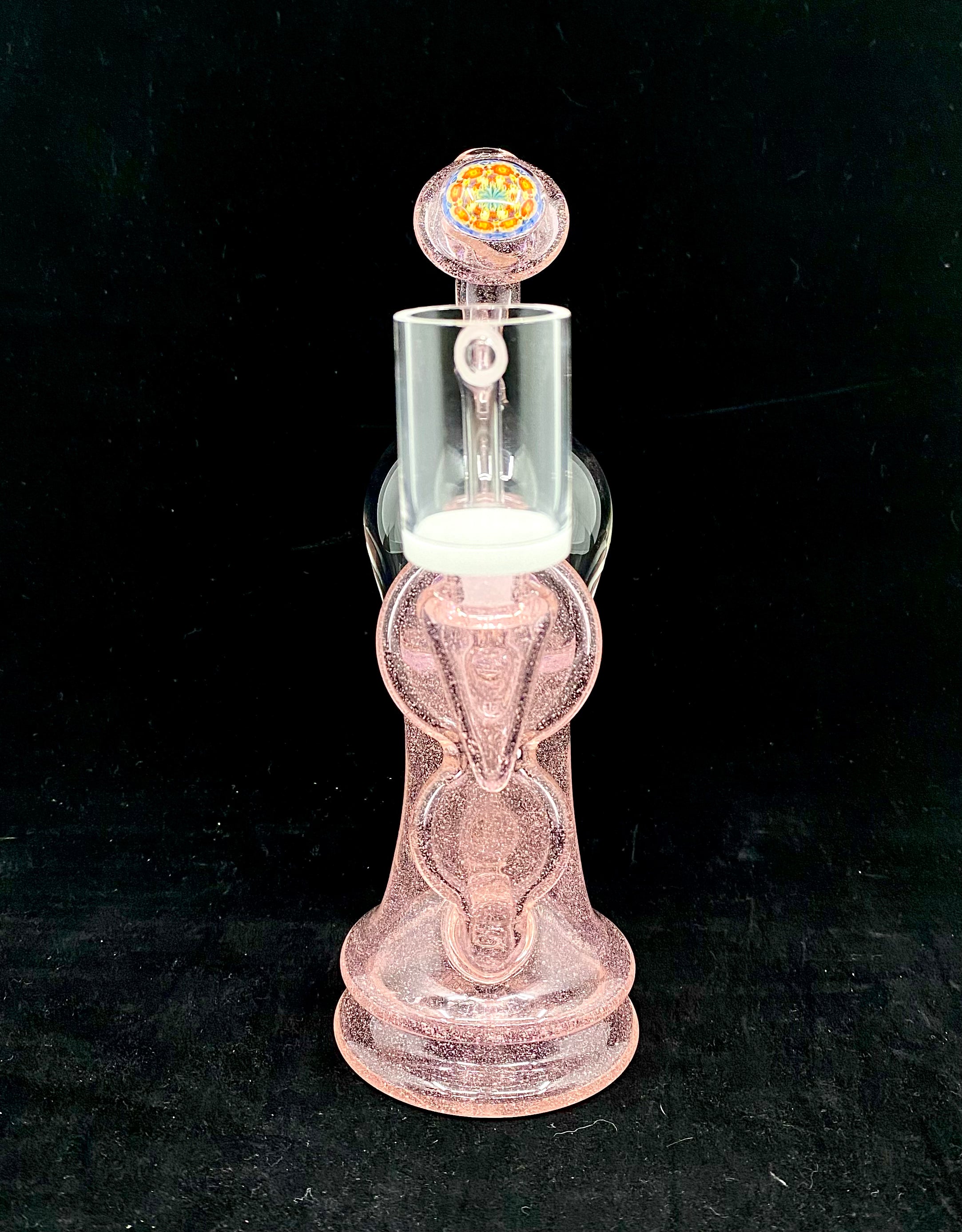 Jared Reed Glass Pink Lollipop Worked Recycler