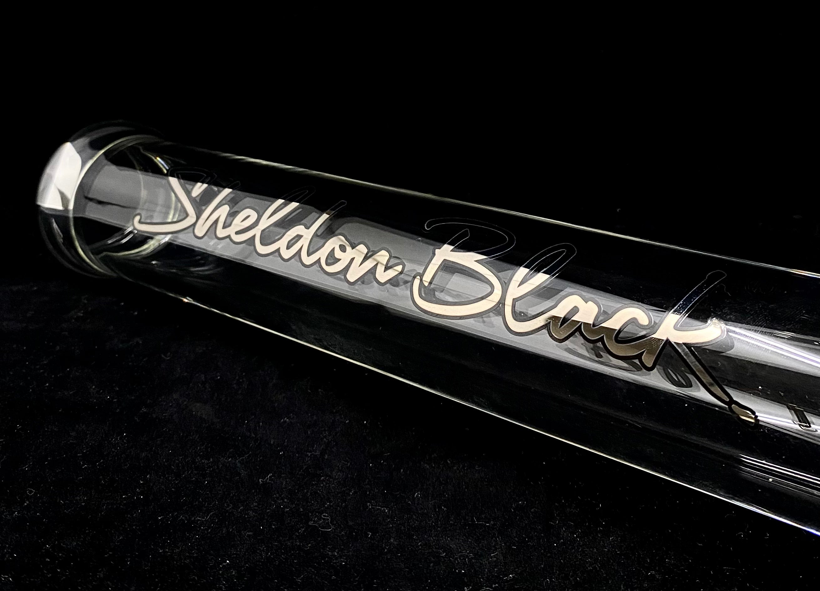Sheldon Black 19" 45mm Straight - Platinum Logo - 25th Anniversary
